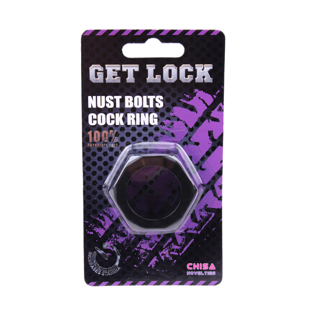 Эрекционное Кольцо Nust Bolts Cock Ring Black