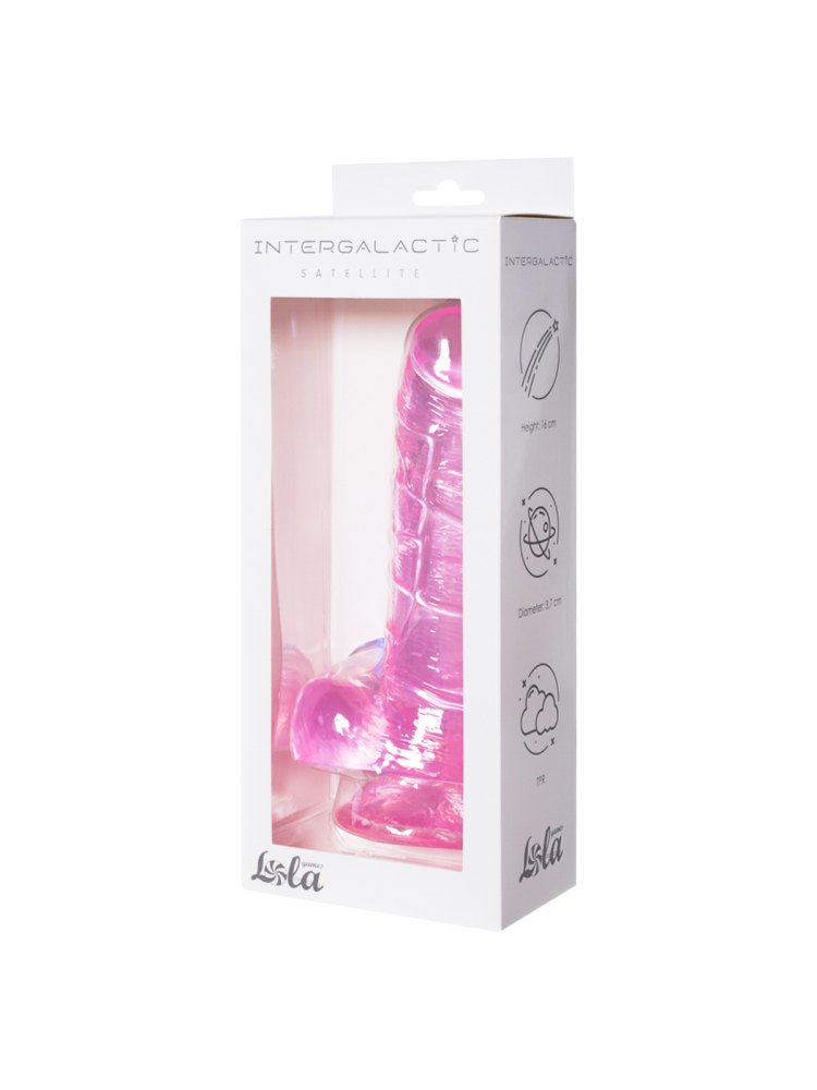 Прозрачный дилдо Intergalactic Satellite Pink