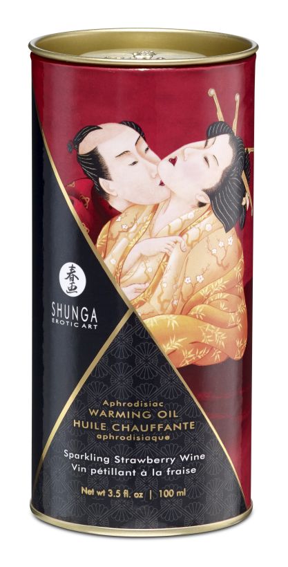 Масло интимное массажное Игристое клубничное вино 100 мл