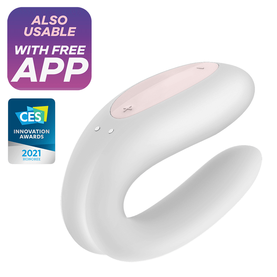 Вибромассажёр для пар Satisfyer "Double Joy", Белый