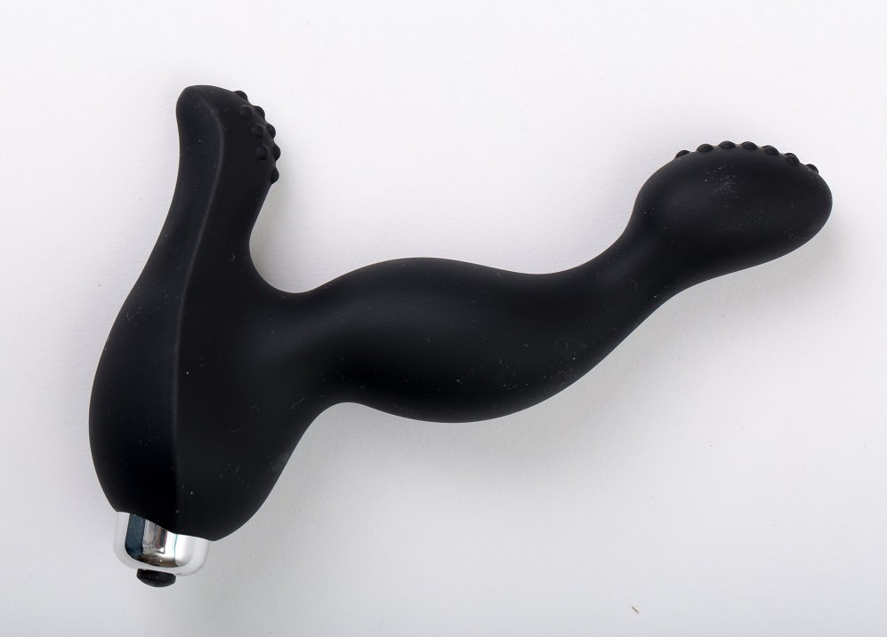 Вибромассажер черный для стимуляции точки G и клитора