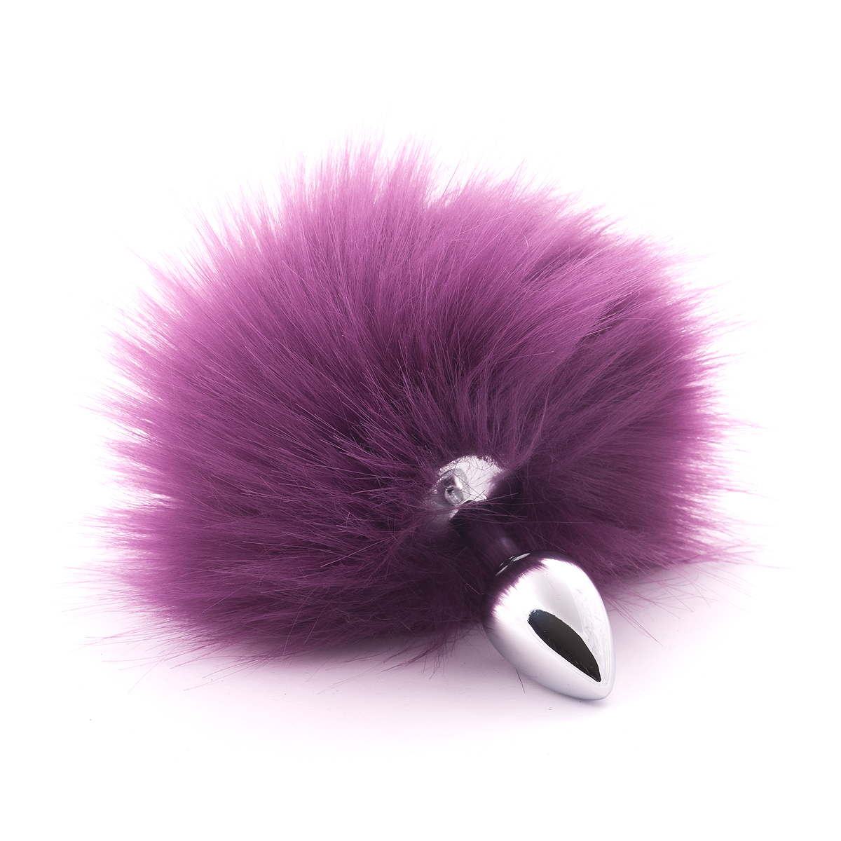 Анальная пробка с искусственным хвостом (Фиолетовый)