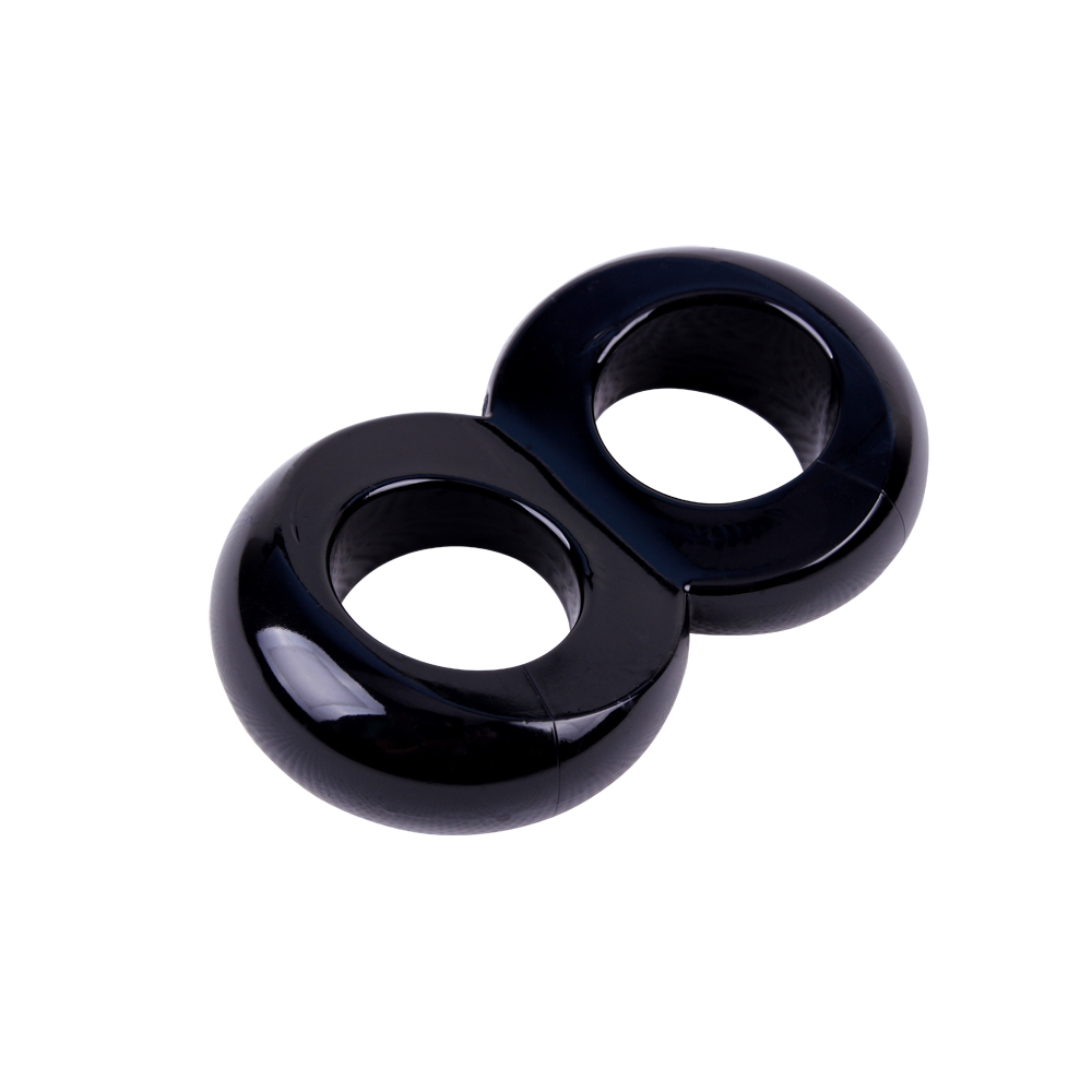 Эрекционное Кольцо Duo Cock 8 Ball Ring Black