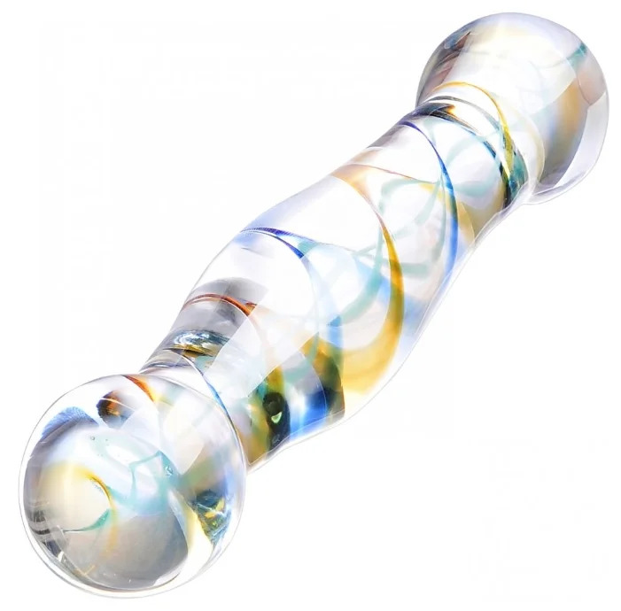 Стеклянный фаллоимитатор Spring Wind 18,5 cм, 