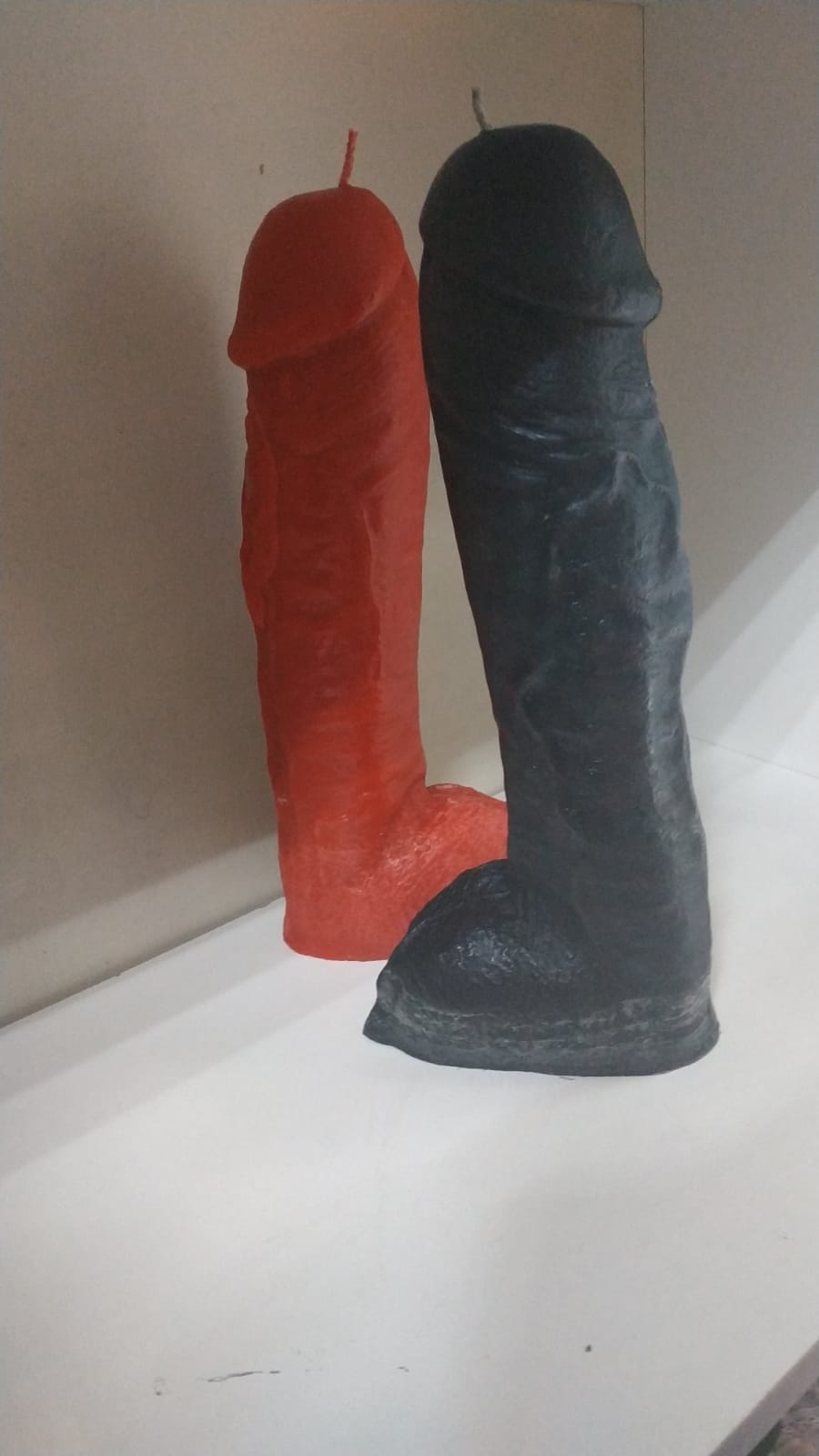 Фаллос свеча ГИГАНТ (30*6 см) черный