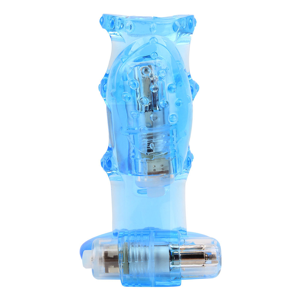 Виброкольцо Dual Vibrating Cock Cage Blue