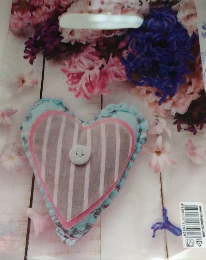 Пакет "Гиацинты" , полиэтиленовый с вырубной ручкой