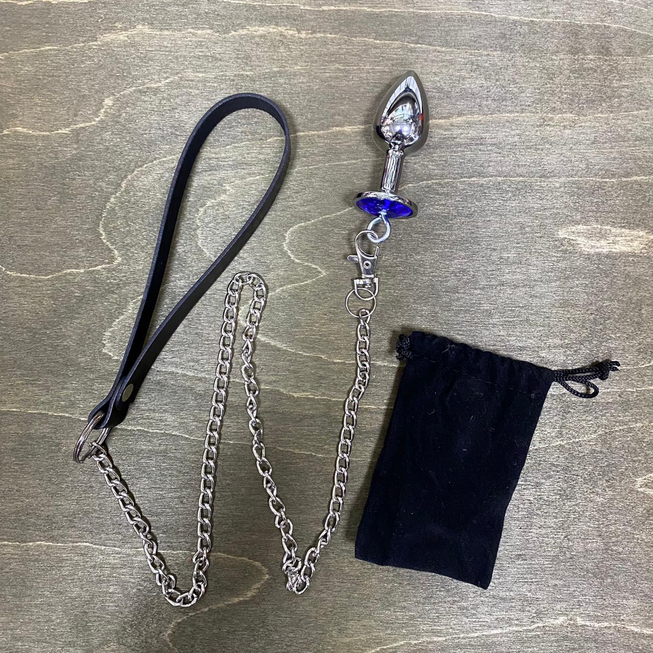 Анальная пробка с поводком (в ассортименте)