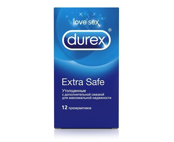 Презервативы утолщённые Durex Extra Safe - 12 шт.