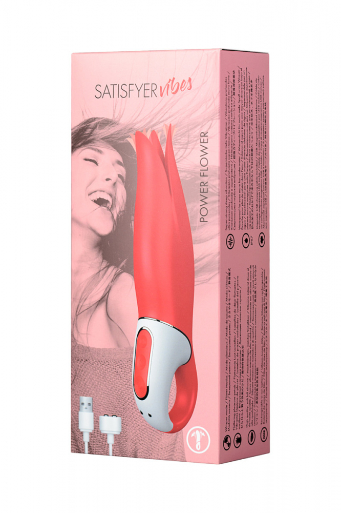 Вибратор с головкой-лепестками Satisfyer Vibes Power Flower