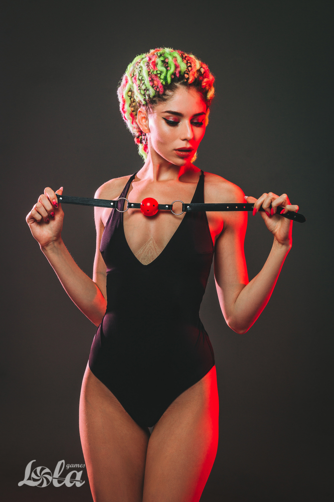 Кляп Party Hard Love Addict Red