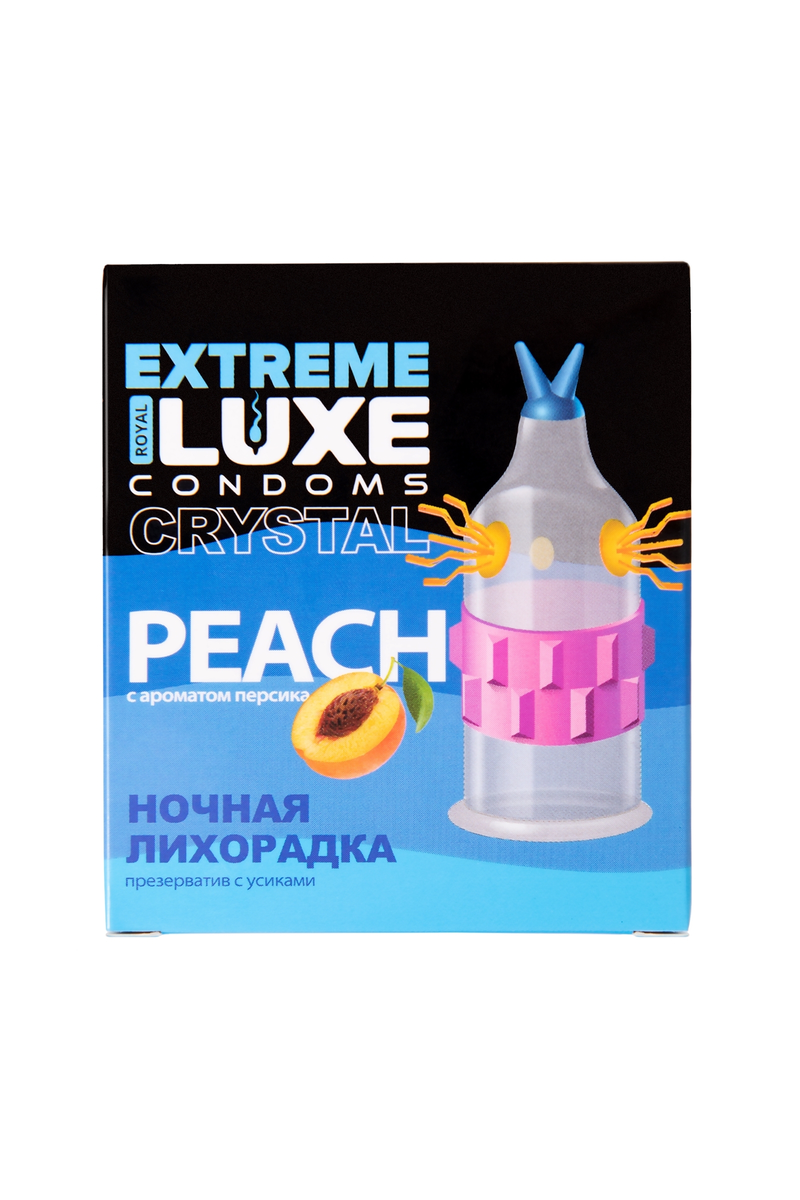 Презервативы Luxe EXTREME Ночная Лихорадка (Персик) (1 шт.) 