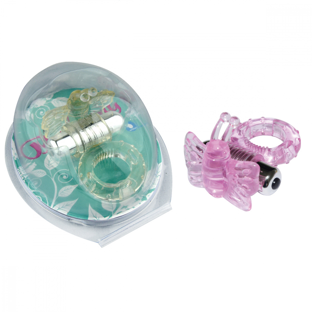 Виброкольцо розовое 7 Speed Butterfly Cock Ring