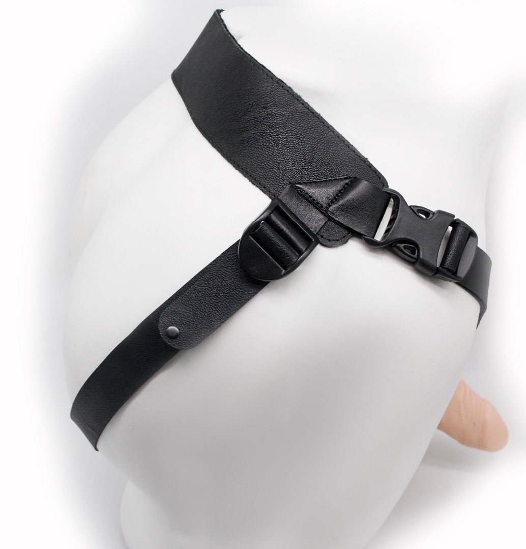 Фаллоимитатор поясной пустотелый с бандажом, Светлый