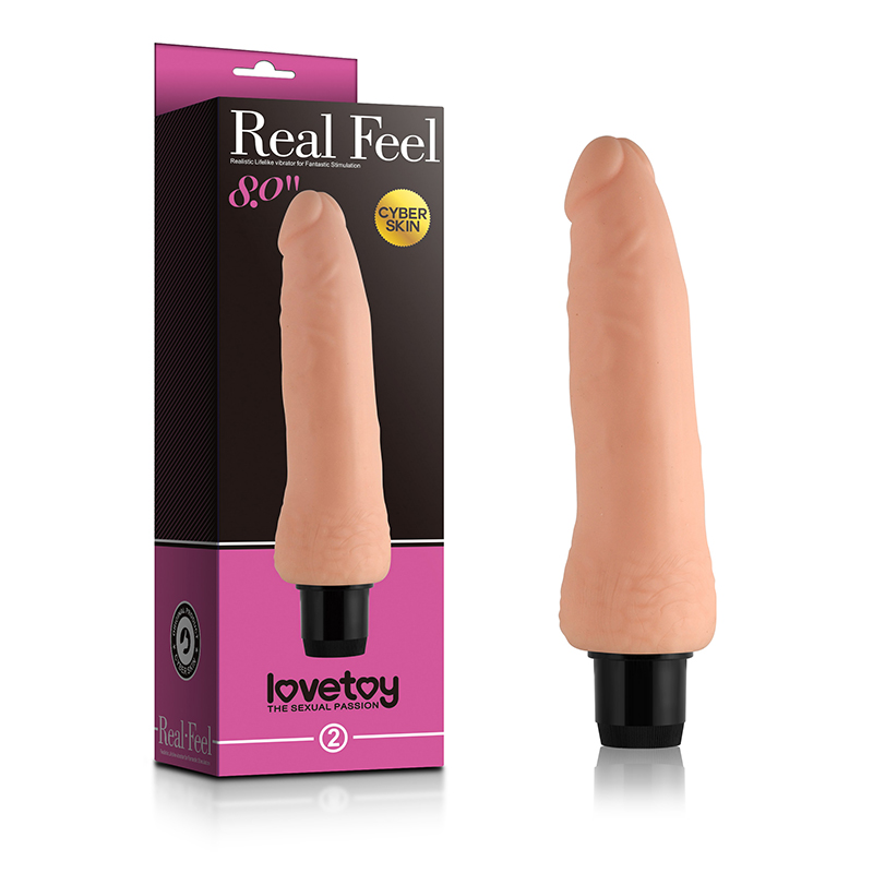 Вибромассажер реалистичный Lovetoy "Real Feel 8", Светлый
