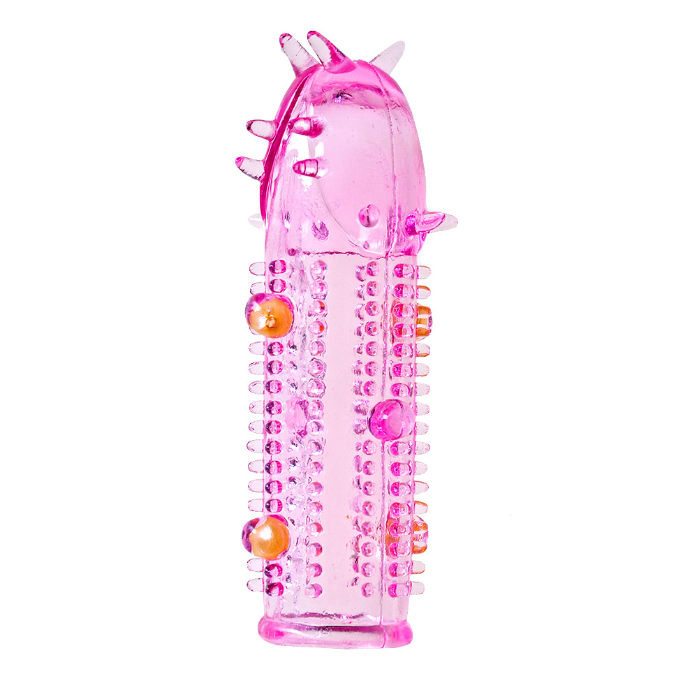 Насадка на фаллос розовая закрытая