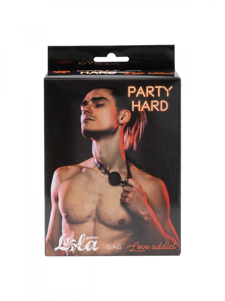 Кляп Party Hard Love Addict Black