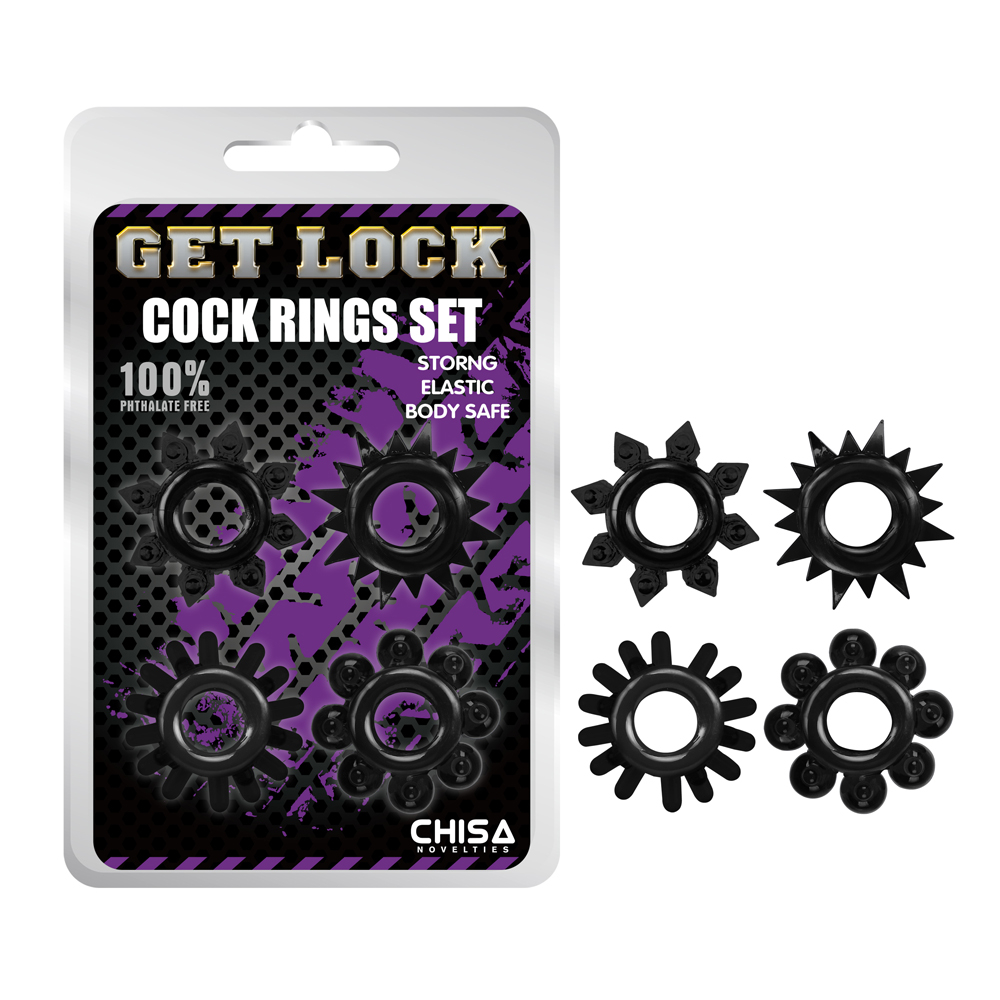 Набор Эрекционных Колец Cock Rings Set - Black