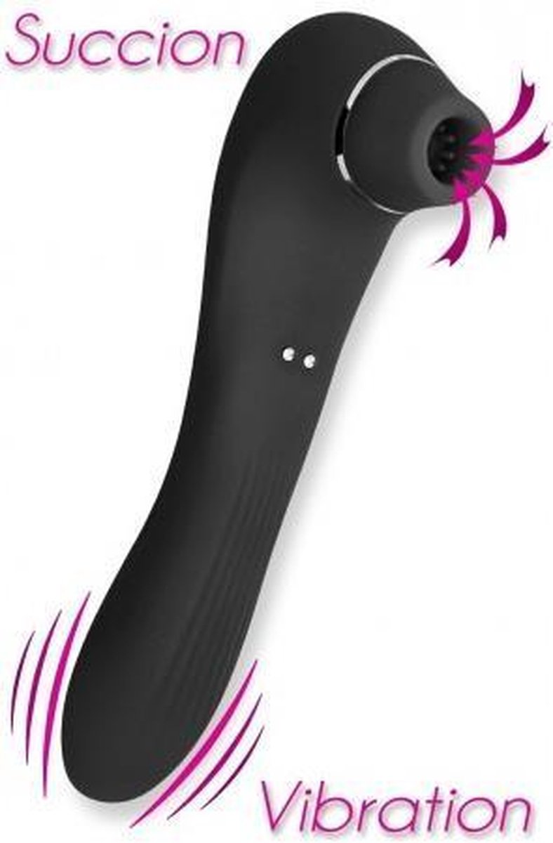 Вакуумный вибростимулятор клитора Midnight Quiver черный