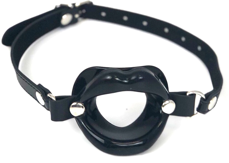 Кляп "Vander" силиконовый черные губы