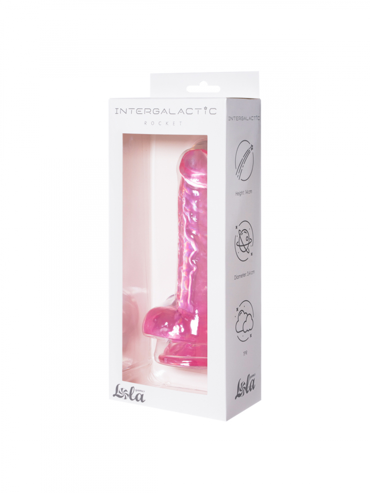 Прозрачный дилдо Intergalactic Rocket Pink