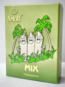 Презервативы AMOR Яркая Линия MIX №3