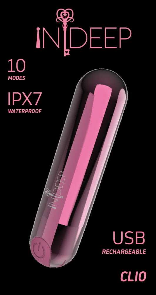 Перезаряжаемая вибропуля Indeep Clio Magenta