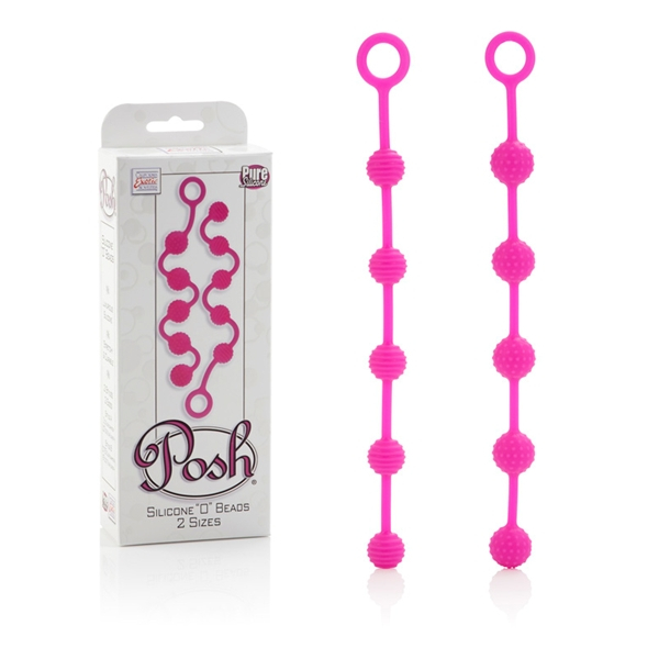 Набор анальных цепочек Posh Silicone O Beads , розовый