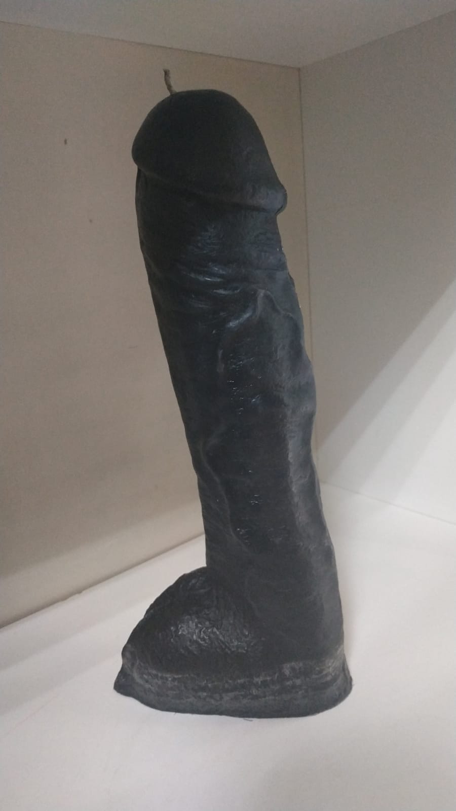 Фаллос свеча ГИГАНТ (30*6 см) черный
