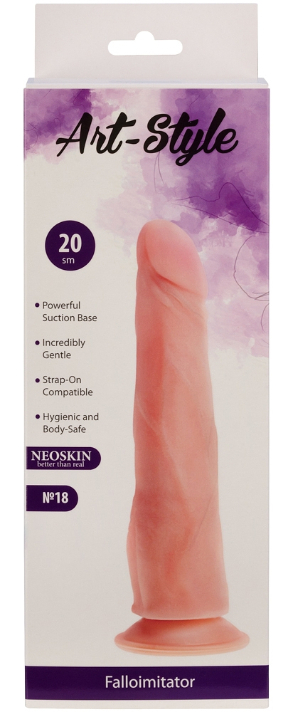 Фаллоимитатор на присоске ART-Style №18