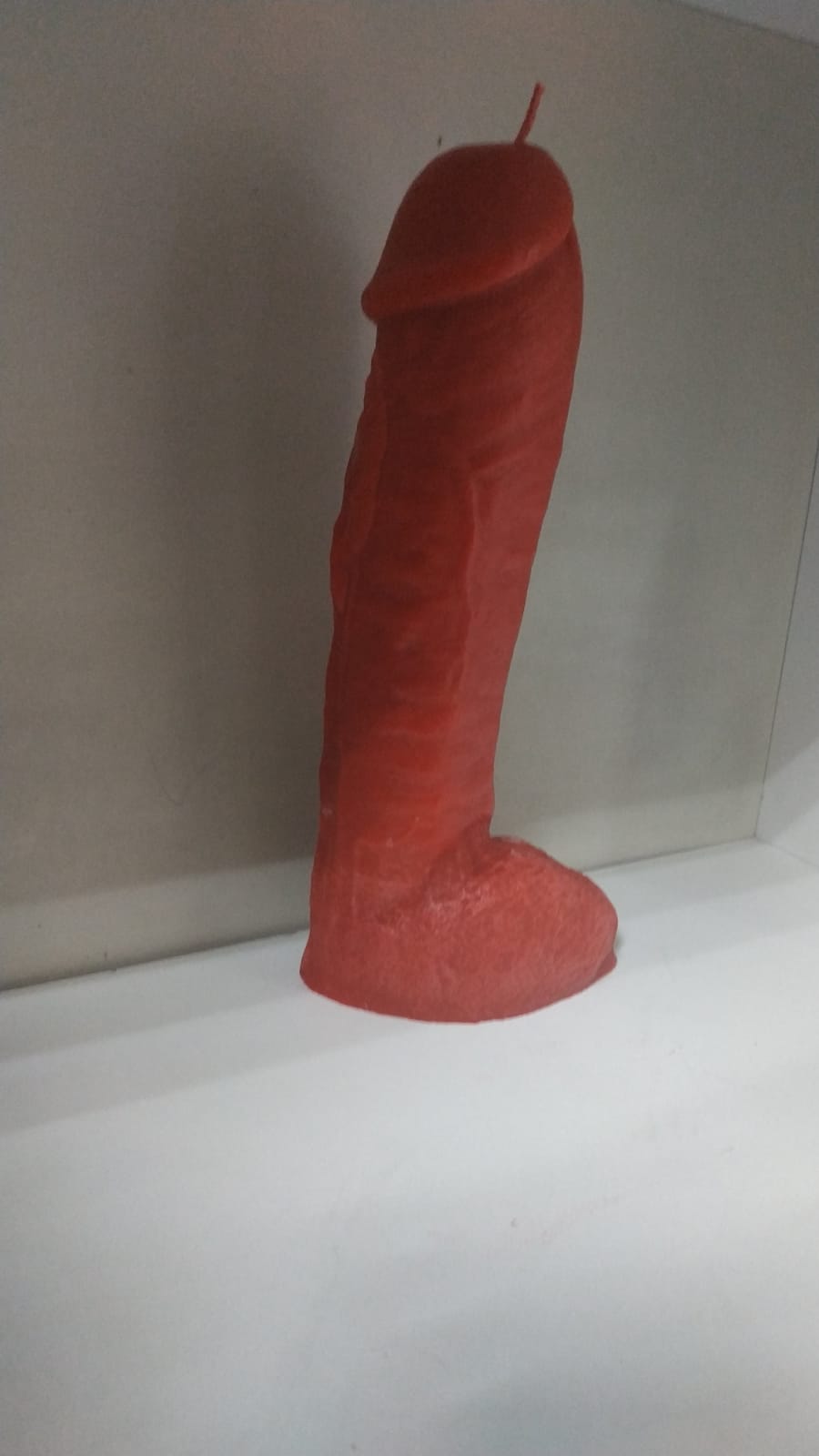 Фаллос свеча ГИГАНТ (30*6 см) красный
