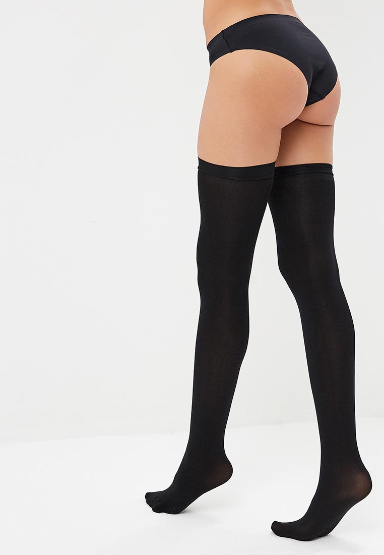 Плотные черные чулки (Sense)
