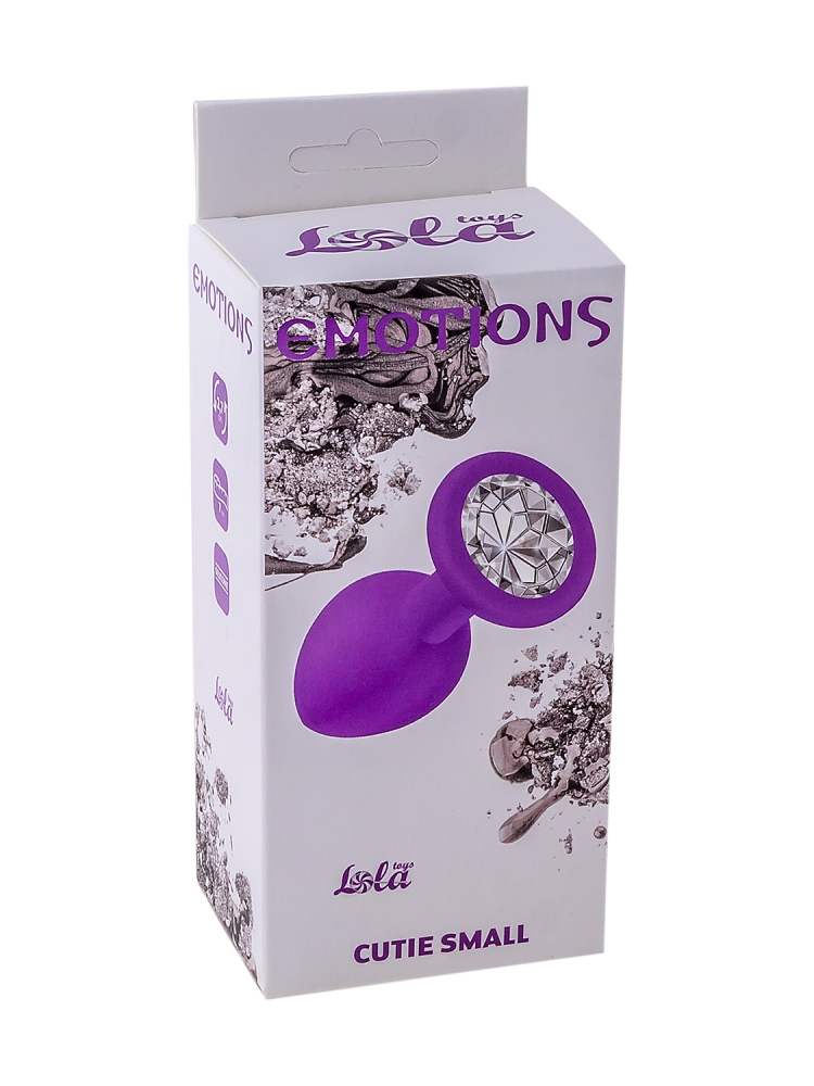 Анальная пробка Emotions Cutie Small Purple clear crystal 