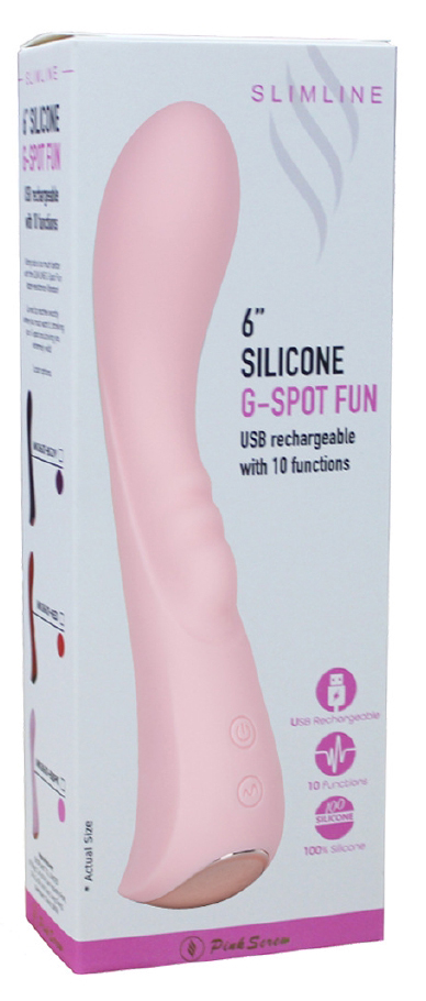 Вибромассажёр G-Spot Fun 6", Розовый