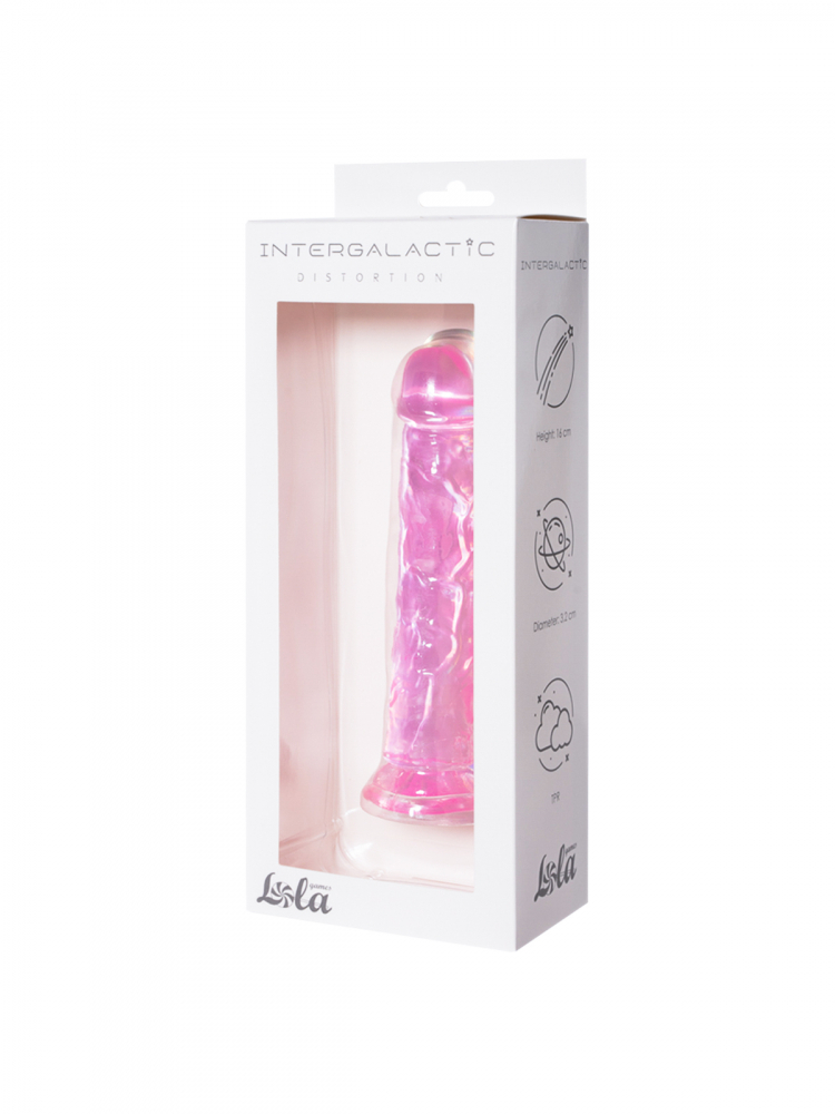 Прозрачный дилдо Intergalactic Distortion Pink