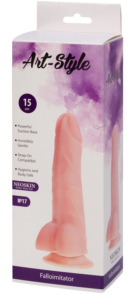 Фаллоимитатор на присоске ART-Style №17