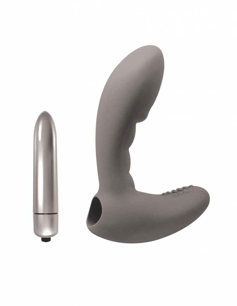 Стимулятор простаты с вибрацией Wonder Touch Grey