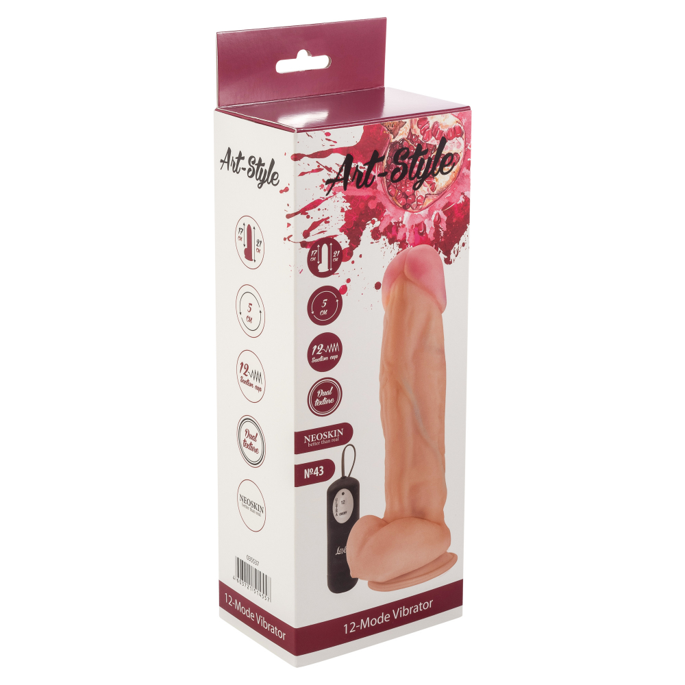 Вибратор 12 режимов ART-Style №43