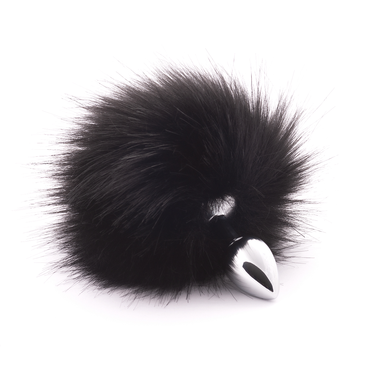 Анальная пробка с искусственным хвостом (Черный)