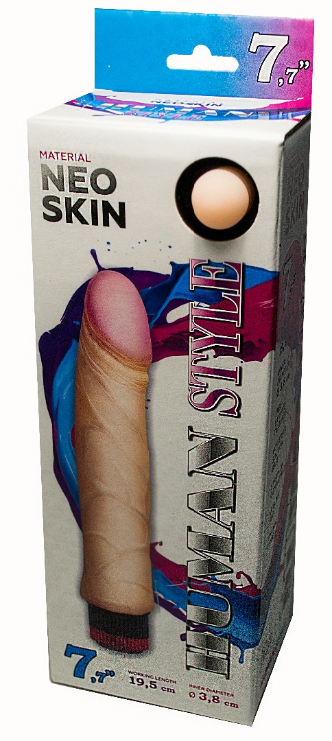 Вибратор реалистик HUMAN STYLE 7.7"