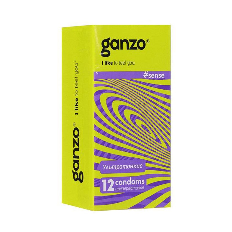 Презервативы тонкие GANZO SENSE 12 шт.