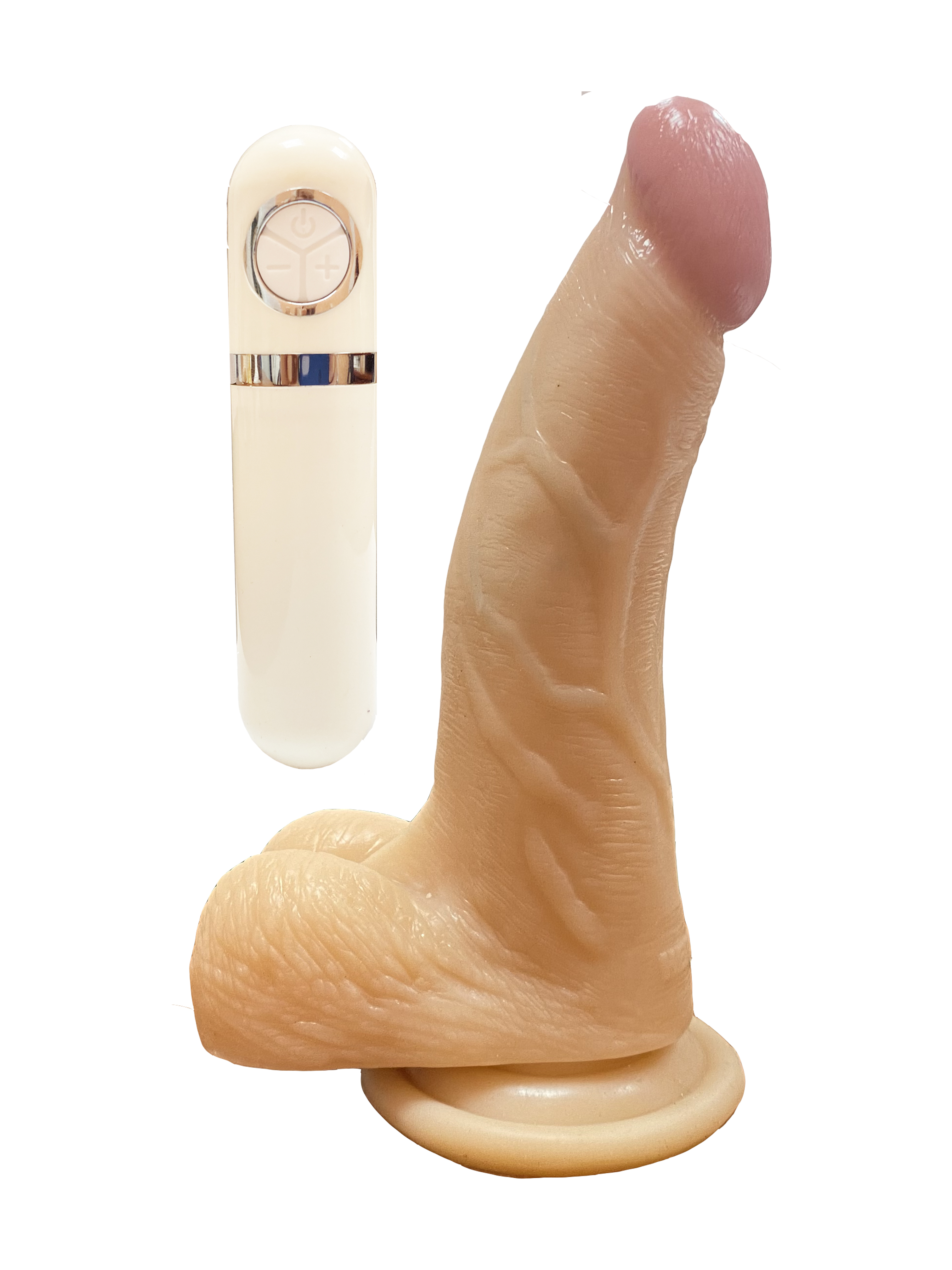 Фаллоимитатор с выносным пультом, Светлый