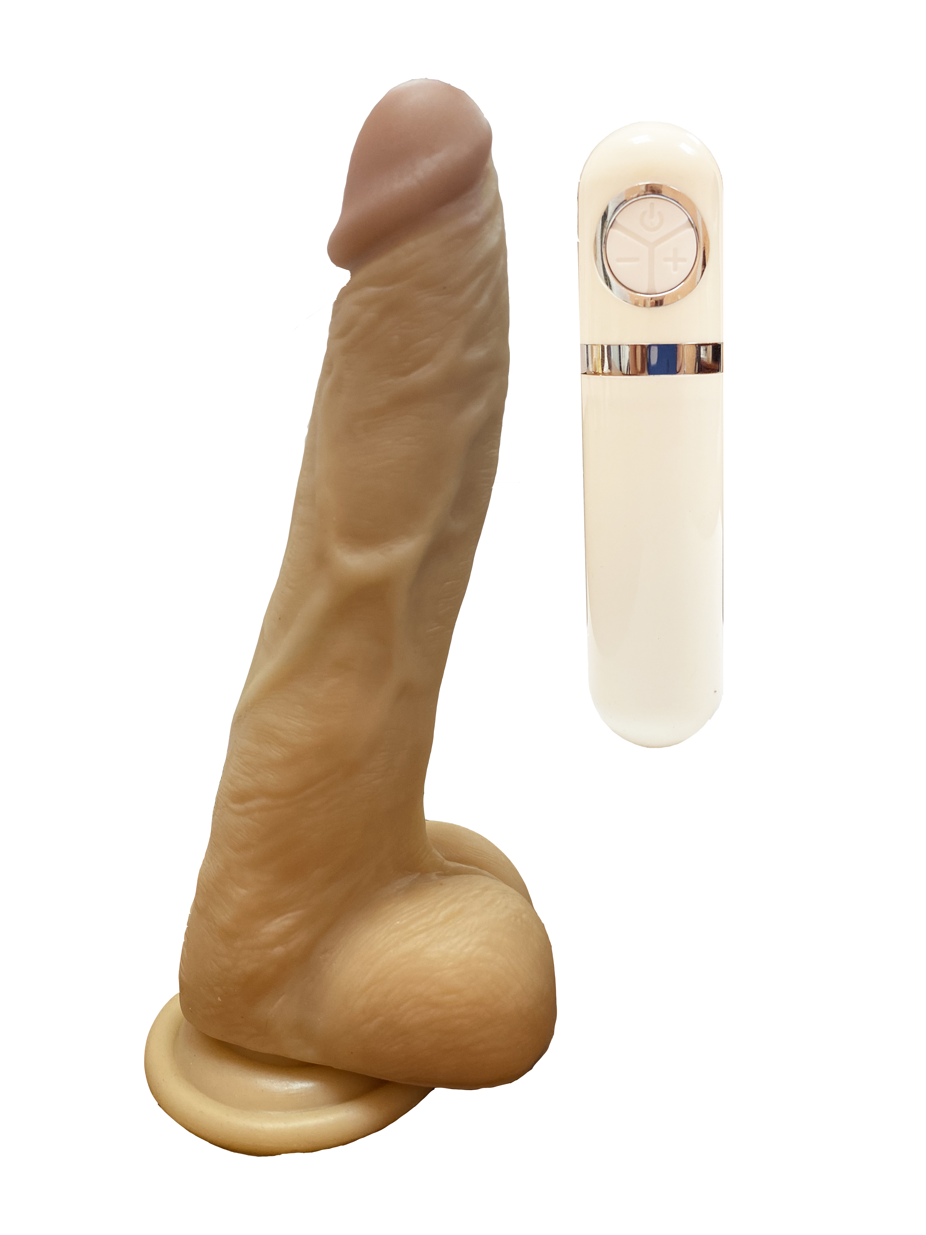 Фаллоимитатор с выносным пультом, Светлый
