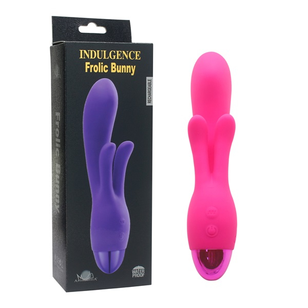 Вибратор INDULGENCE Rechargeable Frolic Bunny pink
