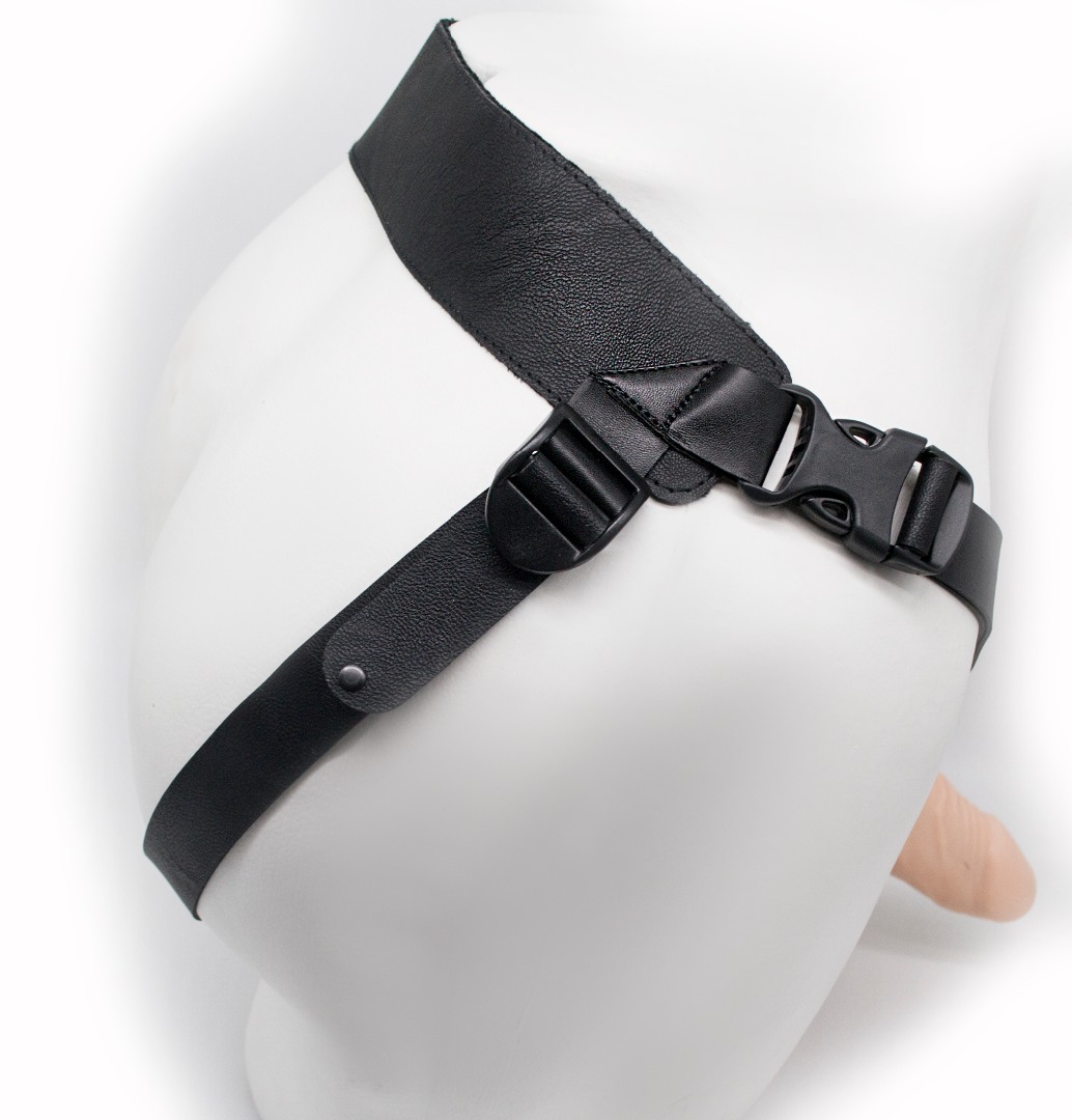 Фаллоимитатор поясной пустотелый с бандажом, Светлый