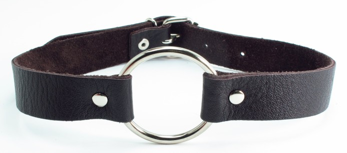 Кляп кольцо коричневый