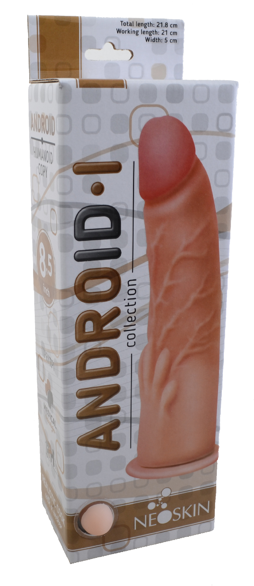 Фаллоимитатор на присоске ANDROID Collection-I 8.5"