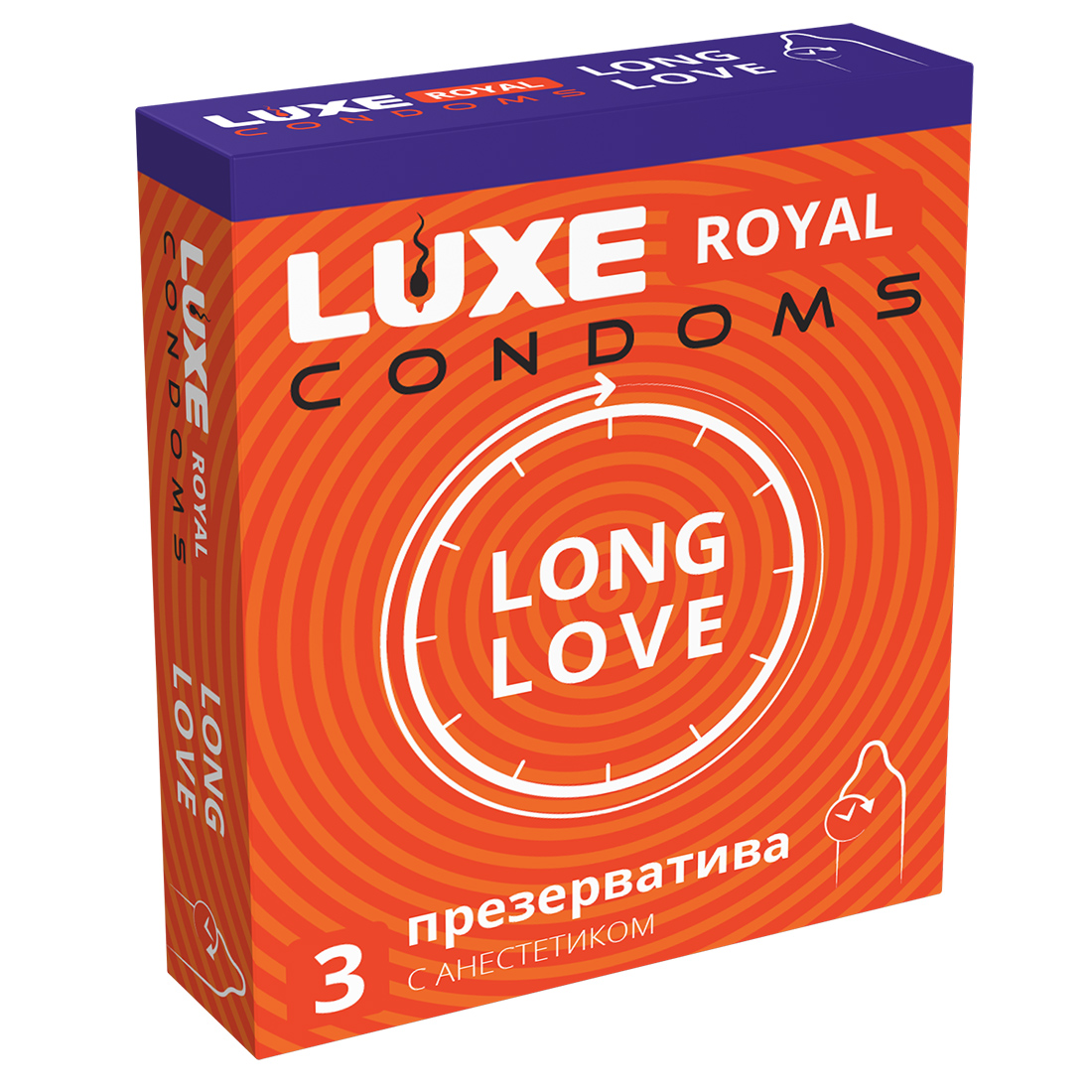 Презервативы LUXE ROYAL Long Love (3 шт.)