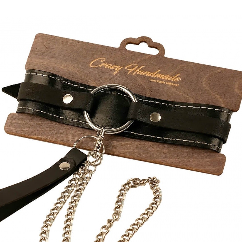 Ошейник-чокер из мягкой натуральной кожи