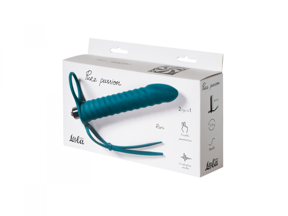 Вибронасадка для Двойного Проникновения Pure Passion Rori Green